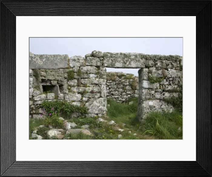 Framed Print : Old abandoned housing on Samson, Isles of Scilly, United Kingdom, Europe Framed Print : Old abandoned housing on Samson, Isles of Scilly, United Kingdom, Europe