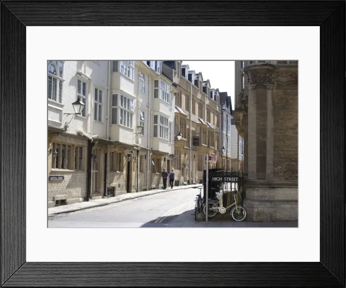 Framed Print : High Street, Oxford, Oxfordshire, England, United Kingdom, Europe