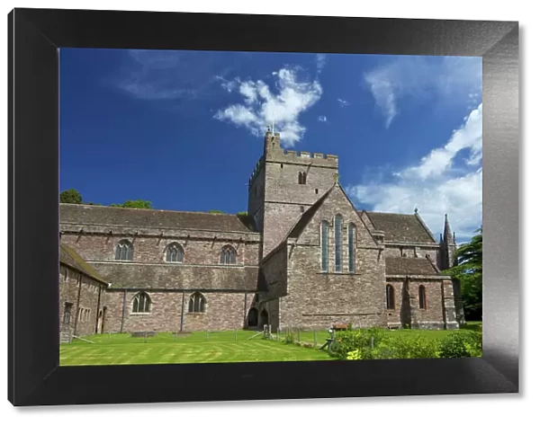 Exterior of Brecon Cathedral, Brecon, Powys, Wales, United Kingdom, Europe