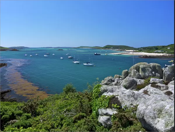 Frenchmans Point, looking to Bryher, Island of Tresco, Isles of Scilly