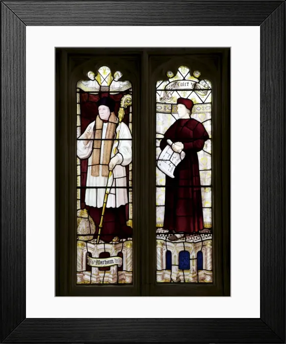 Framed Print : Stained glass windows in the Great Hall, at Christ Church College, Oxford University Framed Print : Stained glass windows in the Great Hall, at Christ Church College, Oxford University