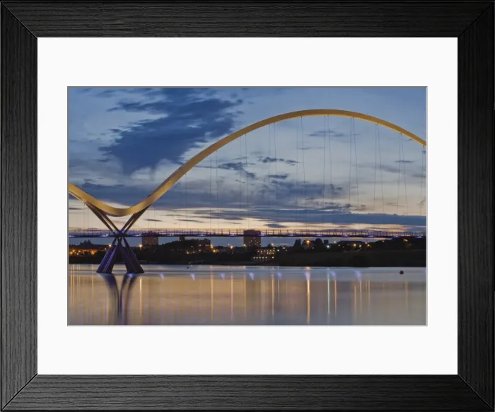 Framed Print : Infinity Bridge, built in 2009, over the River Tees, Stockton-on-Tees, County Durham Framed Print : Infinity Bridge, built in 2009, over the River Tees, Stockton-on-Tees, County Durham