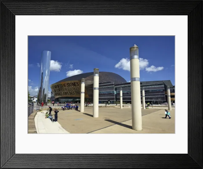 Framed Print : Wales Millennium Centre, Bute Place, Cardiff Bay, Cardiff, South Glamorgan Framed Print : Wales Millennium Centre, Bute Place, Cardiff Bay, Cardiff, South Glamorgan