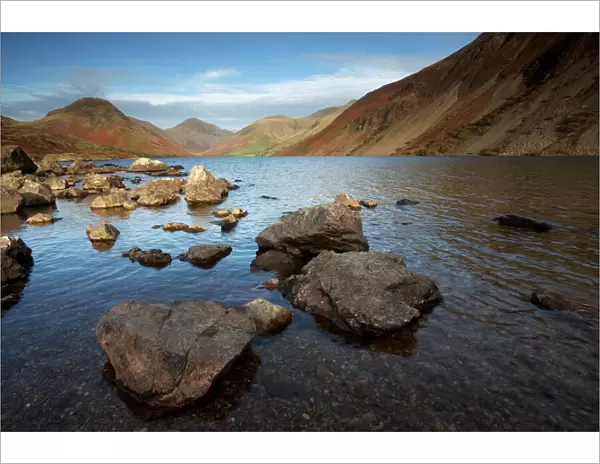An autumn evening at Wastwater in the Lake District National Park, Cumbria