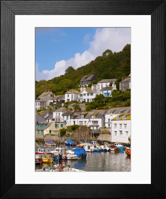 Framed Print : Polperro, Cornwall, England, United Kingdom, Europe