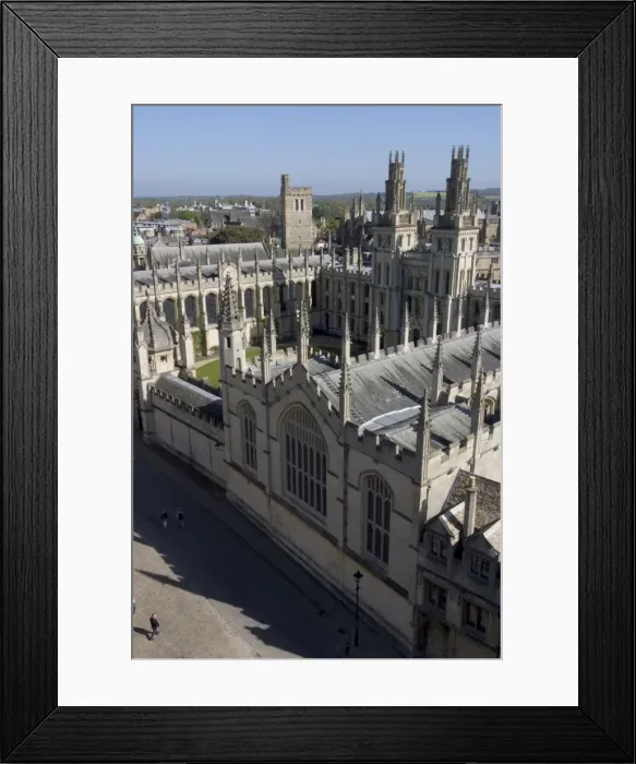 Framed Print : Aerial view over All Souls College, Oxford, Oxfordshire, England, United Kingdom, Europe Framed Print : Aerial view over All Souls College, Oxford, Oxfordshire, England, United Kingdom, Europe