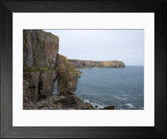 Framed Print : St. Govans Head, Gower Peninsula, County of Swansea, Wales, United Kingdom, Europe Framed Print : St. Govans Head, Gower Peninsula, County of Swansea, Wales, United Kingdom, Europe