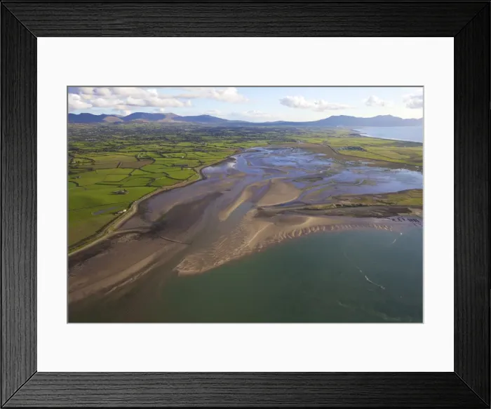 Framed Print : Aerial photograph of Foryd Bay, Menai Strait, Snowdonia, North Wales, Cymru Framed Print : Aerial photograph of Foryd Bay, Menai Strait, Snowdonia, North Wales, Cymru