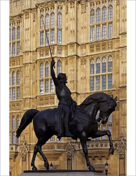 Richard The Lionheart Statue, Houses of Parliament, UNESCO World Heritage Site