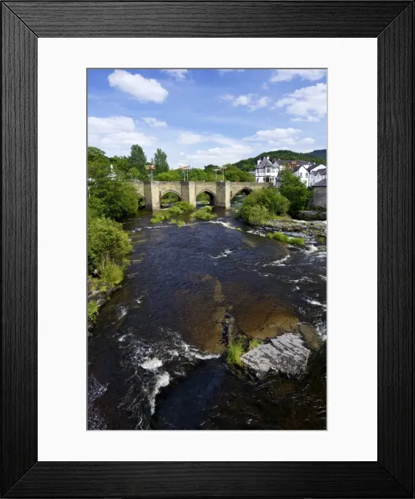 Framed Print : Stone bridge across the river Dee, first constructed in 1345 by John Trevor I Framed Print : Stone bridge across the river Dee, first constructed in 1345 by John Trevor I