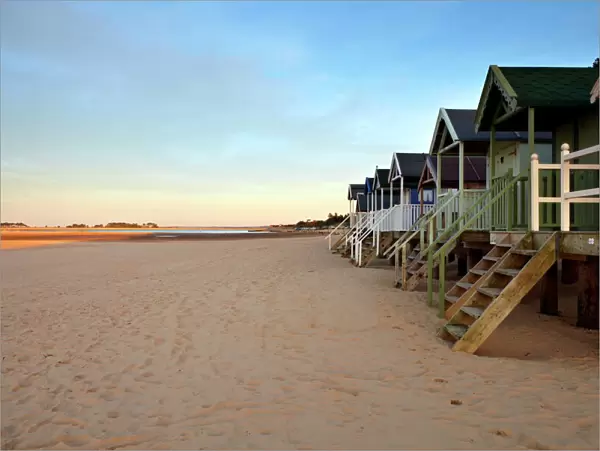 A spring evening at Wells next the Sea, Norfolk, England, United Kingdom, Europe