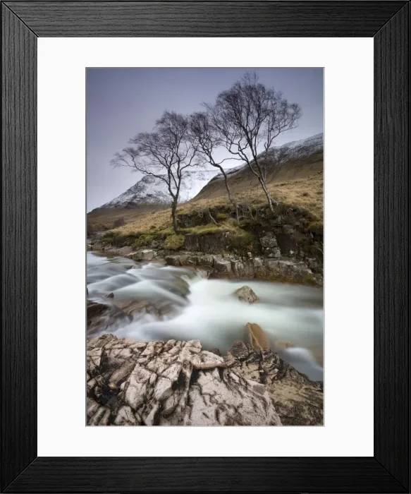 Framed Print : River Etive flowing through a narrow granite gorge, Glen Etive, Highland Framed Print : River Etive flowing through a narrow granite gorge, Glen Etive, Highland