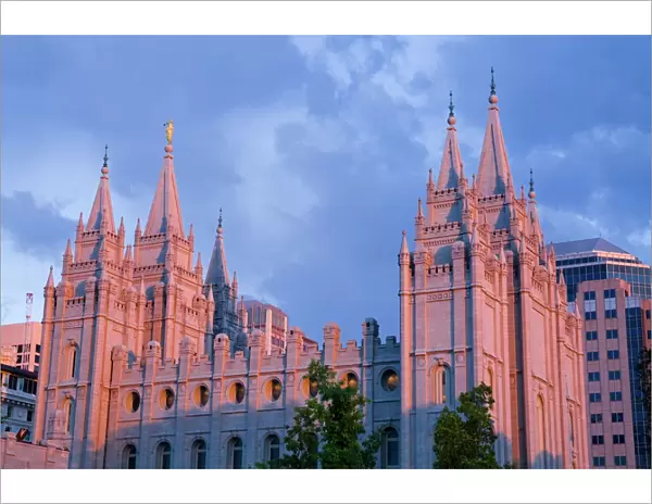 Mormon Temple in Temple Square, Salt Lake City, Utah, United States of America