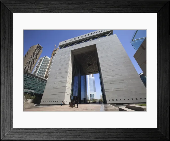 Framed Print : The Gate Building is the hub of the Dubai International Finance Center (DIFC) Framed Print : The Gate Building is the hub of the Dubai International Finance Center (DIFC)