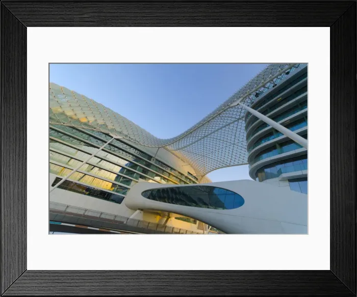Framed Print : The Yas Hotel, Yas Island, Abu Dhabi, United Arab Emirates, Middle East
