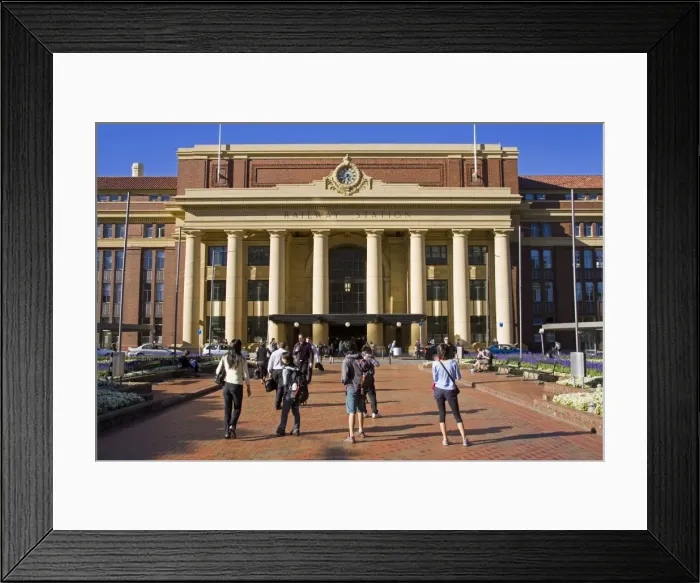 Framed Print : Railway Station, Wellington, North Island, New Zealand, Pacific Framed Print : Railway Station, Wellington, North Island, New Zealand, Pacific