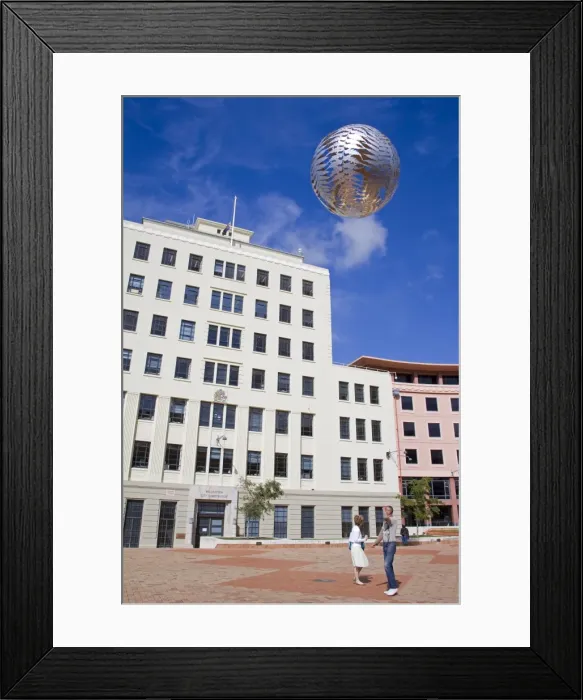 Framed Print : Ferns sculpture by Neil Dawson in Civic Square, Wellington, North Island Framed Print : Ferns sculpture by Neil Dawson in Civic Square, Wellington, North Island