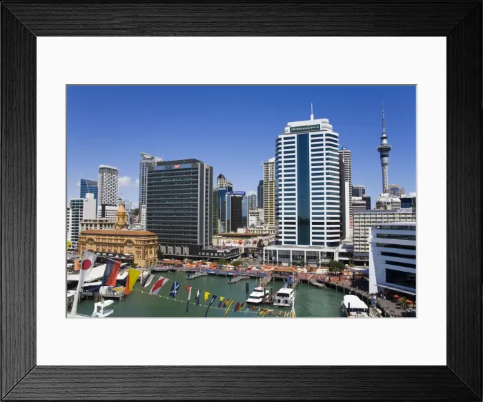 Framed Print : Waterfront and Central Business District, Auckland, North Island, New Zealand, Pacific Framed Print : Waterfront and Central Business District, Auckland, North Island, New Zealand, Pacific