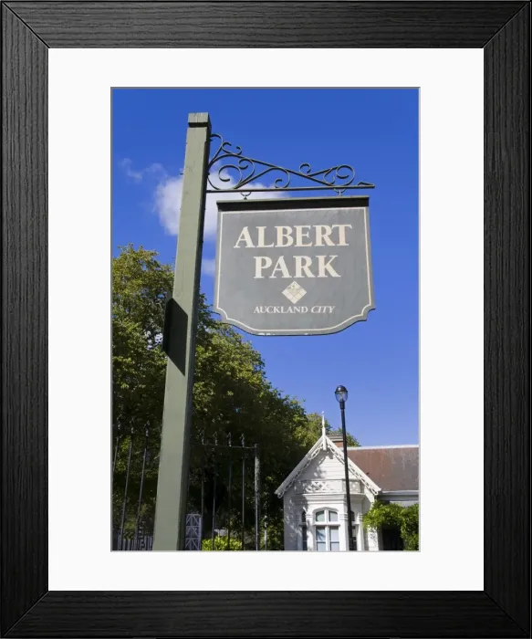 Framed Print : Albert Park in Auckland, North Island, New Zealand, Pacific Framed Print : Albert Park in Auckland, North Island, New Zealand, Pacific