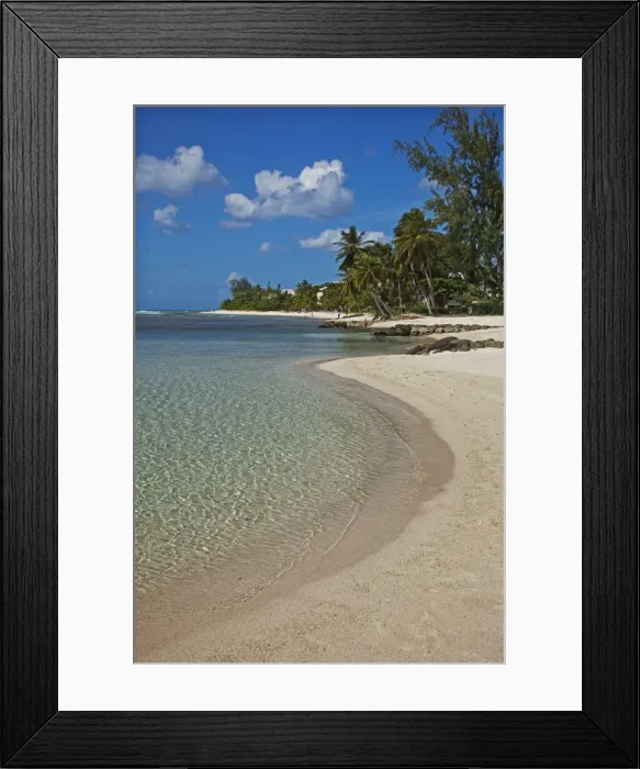 Framed Print : White sand beach, Bridgetown, Barbados, West Indies, Caribbean, Central America Framed Print : White sand beach, Bridgetown, Barbados, West Indies, Caribbean, Central America