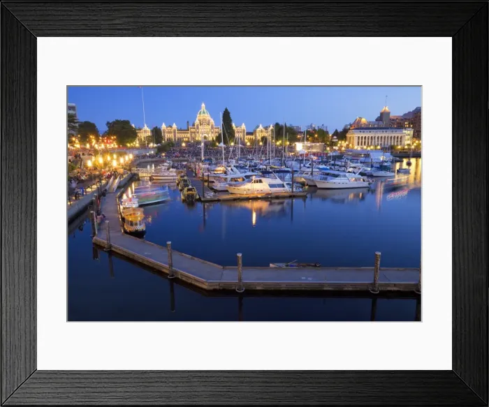 Framed Print : Inner Harbour with Parliament Building, Victoria, Vancouver Island, British Columbia Framed Print : Inner Harbour with Parliament Building, Victoria, Vancouver Island, British Columbia