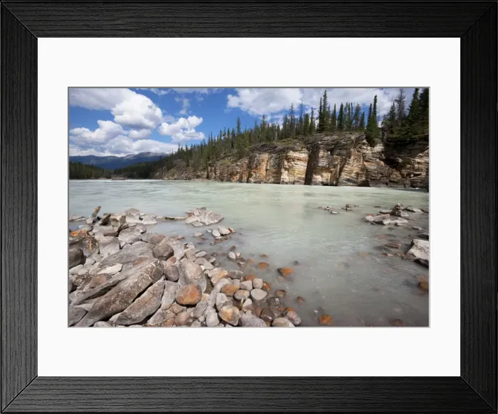 Framed Print : Upper Athabasca River near Athabasca Falls, Jasper National Park, UNESCO World Heritage Site Framed Print : Upper Athabasca River near Athabasca Falls, Jasper National Park, UNESCO World Heritage Site