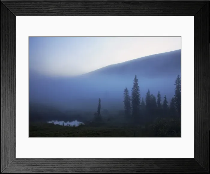 Framed Print : Early morning mist in Wells Grey Provincial Park, British Columbia, Canada, North America Framed Print : Early morning mist in Wells Grey Provincial Park, British Columbia, Canada, North America