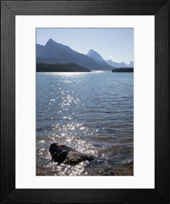 Framed Print : Morning light on Maligne Lake, Jasper National Park, UNESCO World Heritage Site Framed Print : Morning light on Maligne Lake, Jasper National Park, UNESCO World Heritage Site