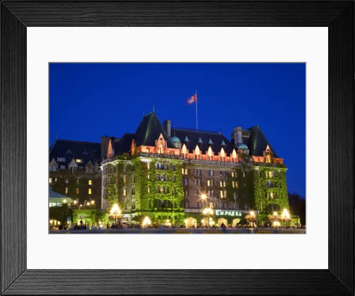 Framed Print : The Empress Hotel at night, Victoria, Vancouver Island, British Columbia Framed Print : The Empress Hotel at night, Victoria, Vancouver Island, British Columbia
