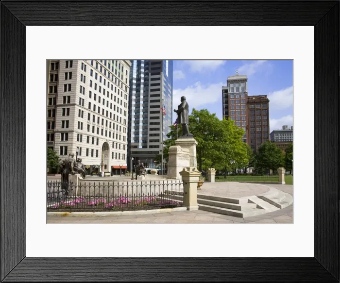 Framed Print : William McKinley Monument outside the Ohio Statehouse, Columbus, Ohio, United States of America Framed Print : William McKinley Monument outside the Ohio Statehouse, Columbus, Ohio, United States of America