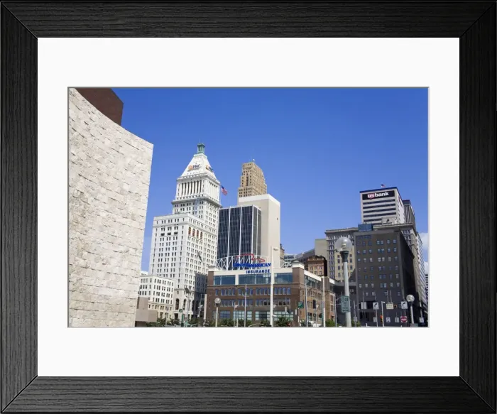 Framed Print : Cincinnati skyline, Ohio, United States of America, North America Framed Print : Cincinnati skyline, Ohio, United States of America, North America