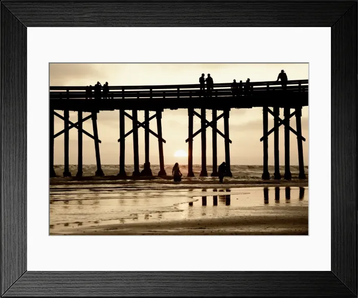 Framed Print : Pier at sunset, Newport Beach, Orange County, California, United States of America Framed Print : Pier at sunset, Newport Beach, Orange County, California, United States of America