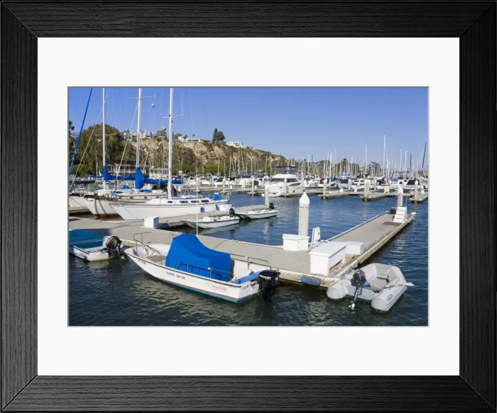 Framed Print : Marina in Dana Point Harbor, Orange County, California, United States of America Framed Print : Marina in Dana Point Harbor, Orange County, California, United States of America