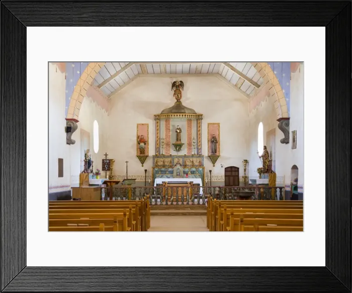 Framed Print : Mission San Antonio, Monterey County, California, United States of America, North America Framed Print : Mission San Antonio, Monterey County, California, United States of America, North America