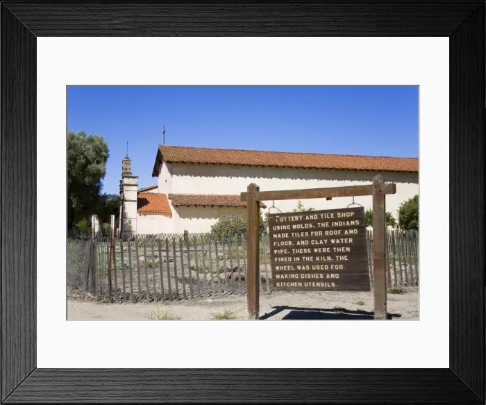 Framed Print : Mission San Antonio, Monterey County, California, United States of America, North America Framed Print : Mission San Antonio, Monterey County, California, United States of America, North America