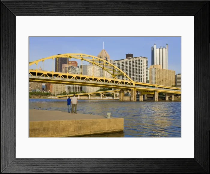 Framed Print : Fort Duquesne Bridge over the Allegheny River, Pittsburgh, Pennsylvania Framed Print : Fort Duquesne Bridge over the Allegheny River, Pittsburgh, Pennsylvania