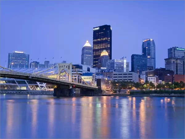 Pittsburgh skyline and the Allegheny River, Pittsburgh, Pennsylvania, United States of America
