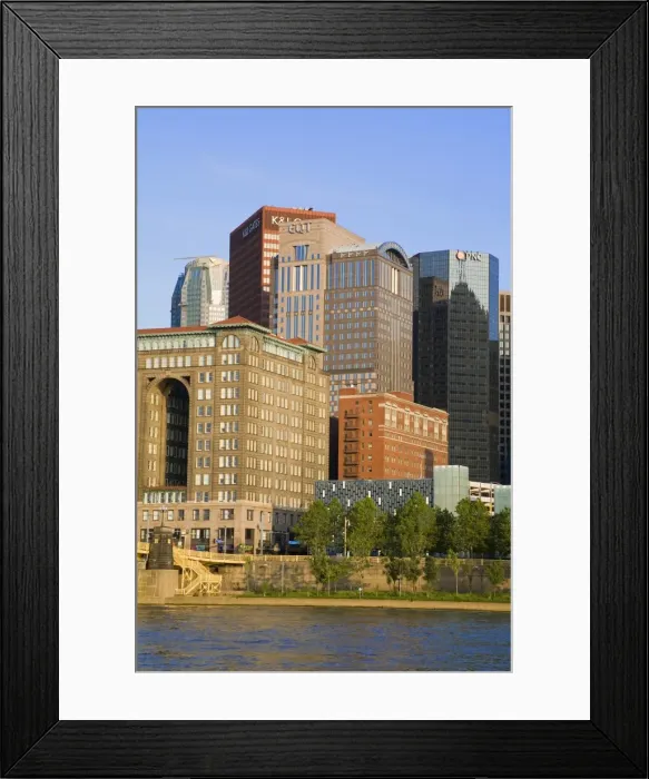 Framed Print : Pittsburgh skyline and the Allegheny River, Pittsburgh, Pennsylvania, United States of America Framed Print : Pittsburgh skyline and the Allegheny River, Pittsburgh, Pennsylvania, United States of America