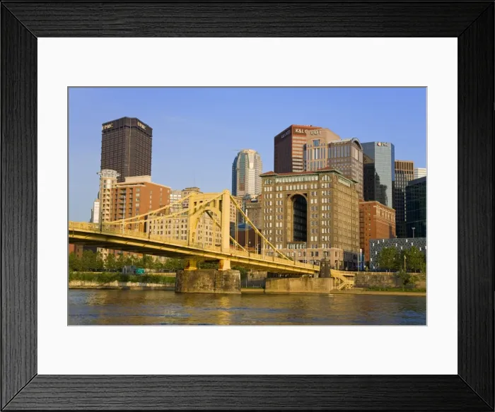 Framed Print : Pittsburgh skyline and the Allegheny River, Pittsburgh, Pennsylvania, United States of America Framed Print : Pittsburgh skyline and the Allegheny River, Pittsburgh, Pennsylvania, United States of America
