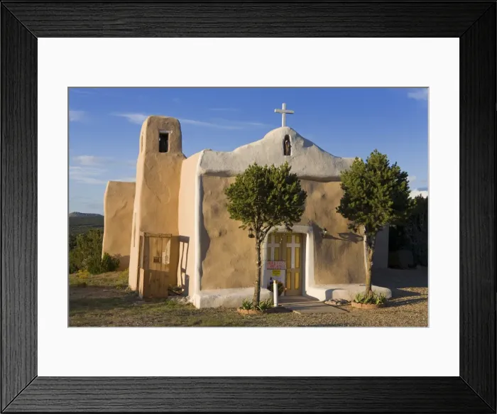 Framed Print : San Francisco de Asis Church dating from 1835, Golden, New Mexico, United States of America Framed Print : San Francisco de Asis Church dating from 1835, Golden, New Mexico, United States of America