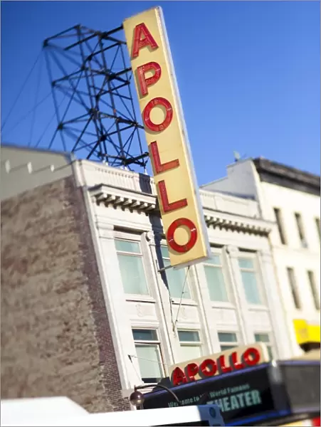 The world famous Apollo Theatre in Harlem, New York City, New York, United States of America