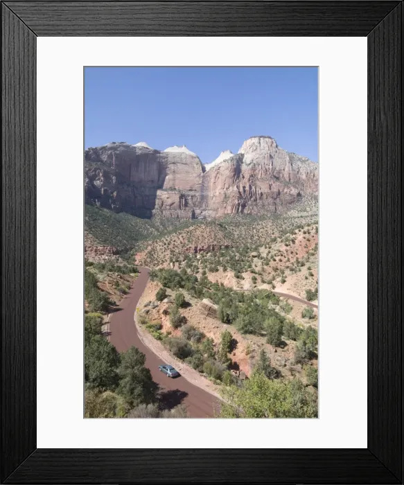 Framed Print : View from the Zion to Mount Carmel Highway, Zion National Park, Utah, United States of America Framed Print : View from the Zion to Mount Carmel Highway, Zion National Park, Utah, United States of America