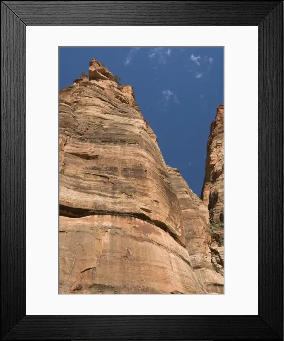 Framed Print : Big Bend area, two rock climbers, Zion National Park, Utah, United States of America Framed Print : Big Bend area, two rock climbers, Zion National Park, Utah, United States of America