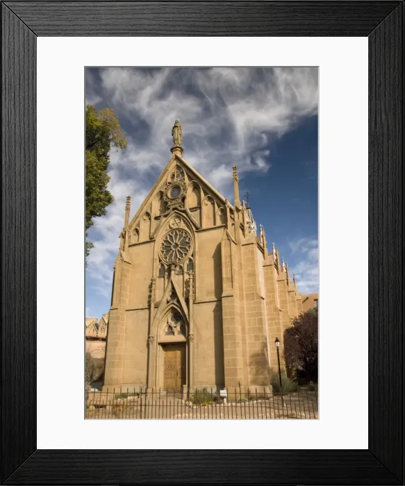 Framed Print : The Loretto Chapel, completed in 1878, Santa Fe, New Mexico, United States of America
