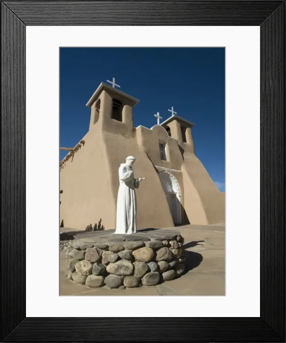 Framed Print : Statue of St. Francis of Assisi, Old Mission of St. Francis de Assisi, built about 1710 Framed Print : Statue of St. Francis of Assisi, Old Mission of St. Francis de Assisi, built about 1710