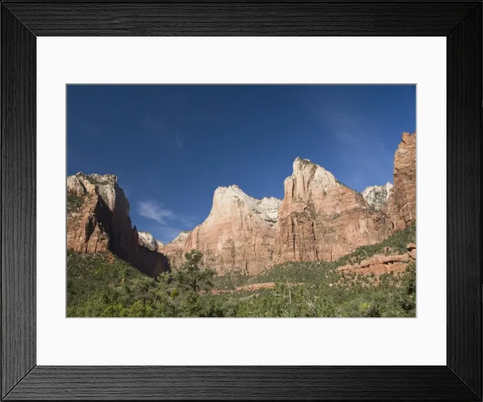 Framed Print : Court of the Patriarchs, Zion National Park, Utah, United States of America Framed Print : Court of the Patriarchs, Zion National Park, Utah, United States of America