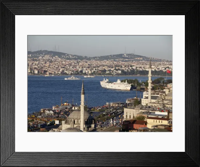 Framed Print : Bosphorus view, Istanbul, Turkey, Europe Framed Print : Bosphorus view, Istanbul, Turkey, Europe