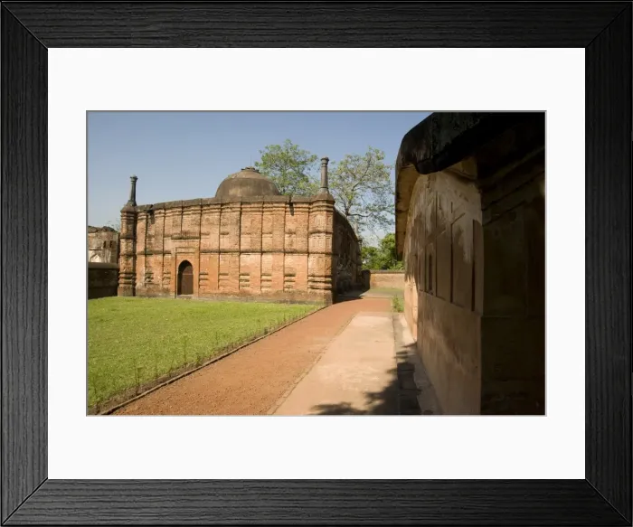 Framed Print : Medieval red brick Qadam Rasul mosque dating from 1531, and Fath Kahns tomb Framed Print : Medieval red brick Qadam Rasul mosque dating from 1531, and Fath Kahns tomb