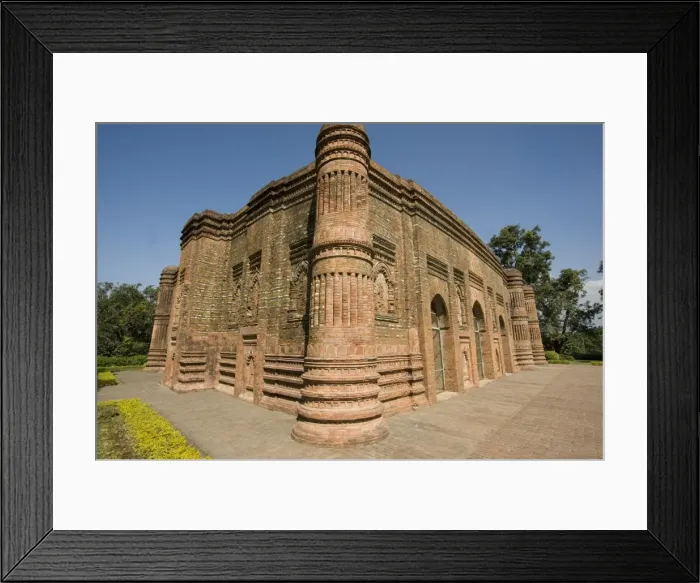 Framed Print : Beautiful red brick late 15th century Lattan mosque, remains of glazed colour on some bricks still visible, Gaur, West Bengal Framed Print : Beautiful red brick late 15th century Lattan mosque, remains of glazed colour on some bricks still visible, Gaur, West Bengal