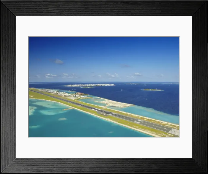 Framed Print : Male International Airport and Male, Maldives, Indian Ocean, Asia Framed Print : Male International Airport and Male, Maldives, Indian Ocean, Asia